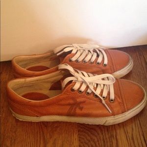 Frye Kira Low-Top Leather tennis shoes